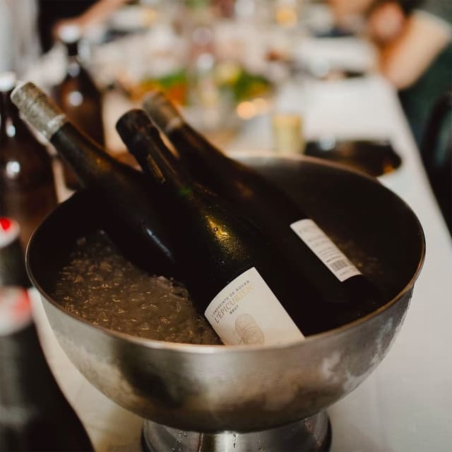 Cocktail shaker shaking cocktail.